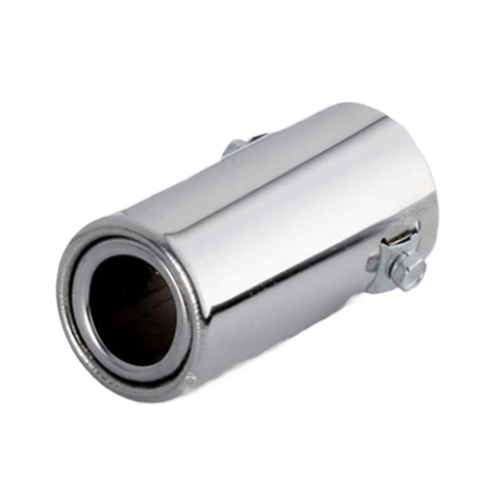 Universal Stainless Steel Car Exhaust Tip With Noise Reduction And Rust Protection Chrome Trim 9339159655689
