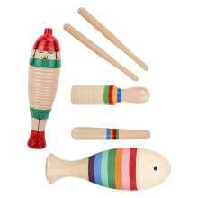 3 Sets Holz Guiro Instrumente Für Kinder Und Anfänger Mit