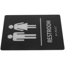 Braille Toiletten Schild Selbstklebende Aufkleber Sehbehinderte