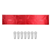 Horizontal Organization Pocket Chart, Wall File Organizers-Red