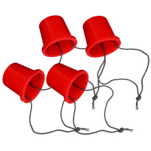 Kinderspeelgoed Stelten Rood Plastic 2 Paar 4,1x4,3x5,1 Inch