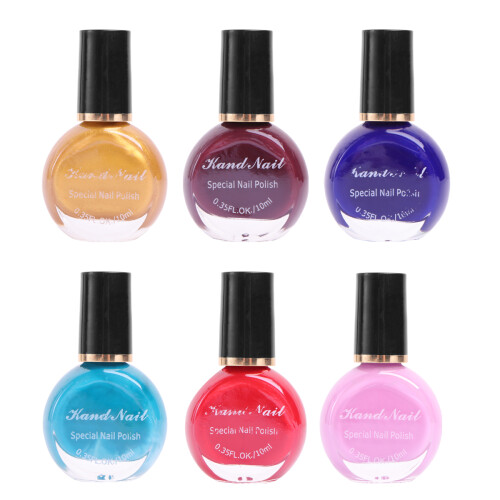 6 Unidades Esmalte De Para Estampado Duradero Diy