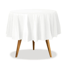 Minimal Transparency Vinyl Table Cover Clear 54 x 72 Inch Spill Resistant Protector for Kitchen Dining Room, Wrinkle and Stain Resistant Table Cloth,