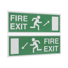 Fire Exit Sign Sticker Self Adhesive For Office Outdoor Corridor