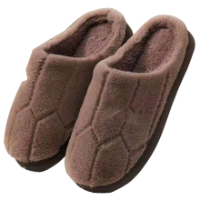 Breathable Fabric Slippers for Adults, Warm Plush Lining Memory Foam House Shoes with High-Density Cushioning, Anti-Slip Rubber Sole for Indoor Outdoo