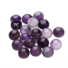 20 Stks 0,6 Cm Paarse Kristal Tijd Sticker Ronde Glazen Inleg