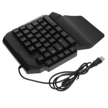 Black Gaming Keyboard Backlight Durable for Accurate Touch E-Sport Use