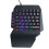 Black Gaming Keyboard Backlight Durable for Accurate Touch E-Sport Use 9
