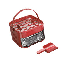 Quick Ice Cubes Maker Press Designs Space Efficient Food-Red