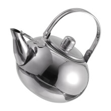 Ergonomic Handle Design 2.5l Capacity Silver Stainless Tea Kettle For Home Present