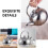 Ergonomic Handle Design 2.5l Capacity Silver Stainless Tea Kettle For Home Present 10