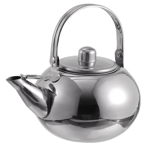 Ergonomic Handle Design 2.5l Capacity Silver Stainless Tea Kettle For Home Present 2