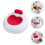 1pc Folding Inflatable Sofa Red Inflatable Cushion Portable Pvc 5