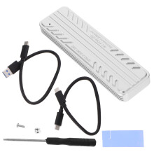 Enceinte SSD M.2 Aluminium Portable Argent USB-C