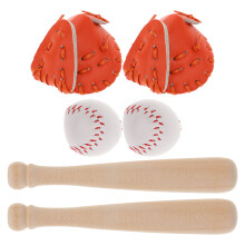 2 Sets Mini Spielset DIY Kit Für Baseball Simulation
