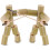 Bamboo Puppet Kit 2Pcs Cognitive Toy 8