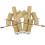 Bamboo Puppet Kit 2Pcs Cognitive Toy 6