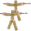 Bamboo Puppet Kit 2Pcs Cognitive Toy 4