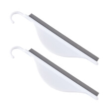 2 Stks Silicone Glasreiniger Met Handvat Voor Badkamerspiegel