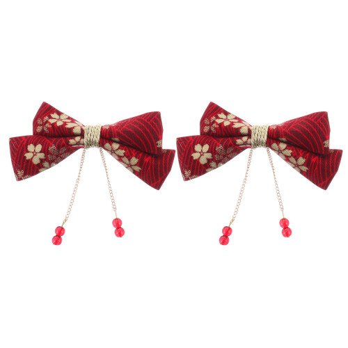 2 Stuks Chinese Traditionele Kinder Haarspelden Vlecht Sluiting 1