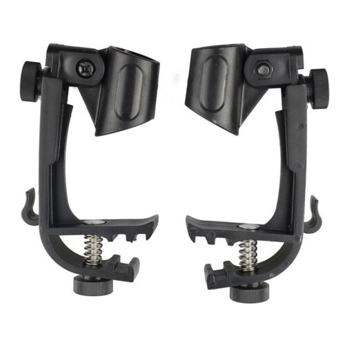 2Pcs Drum Mikrofon Clip Kunststoff Drums Set Rim