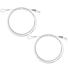 Curtain Hanging Rope Stainless Steel Round 2set 94.5in