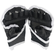 HalbfingerBoxhandschuhe – Halffinger boxing gloves black Karate finger gloves Multifunctional Combat gloves portable impactresistant gloves for