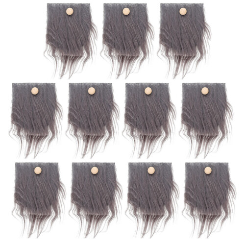24 Sets Gnome Doll Making Material Cartoon Beards DIY Props