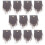 24 Sets Gnome Doll Making Material Cartoon Beards DIY Props 6