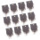 24 Sets Gnome Doll Making Material Cartoon Beards DIY Props 8