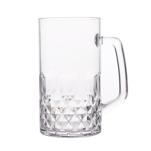 Beer Mugs Dimpled With Wide Handle, 980ml Capacity, Foams Molding Box Included