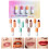 4 Sets Women Lipstick Makeup Set Pill Shaped Mini Capsules 6