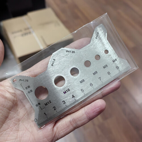 Double Language Thread Pitches Measuring Ruler Fit for-1 1