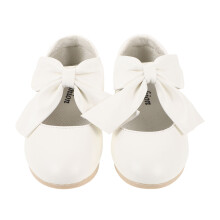 Paar Slippers Met Strikje Voor Peutermeisjes, Wit