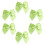 100 Stuks Lint Bows Handgemaakte Haaraccessoires Lichtgroen 7
