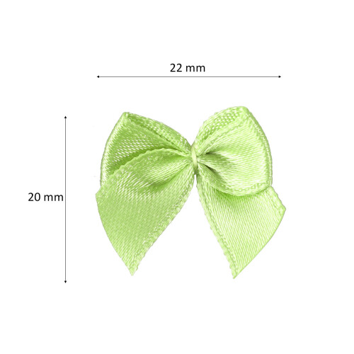 100 Stuks Lint Bows Handgemaakte Haaraccessoires Lichtgroen 2