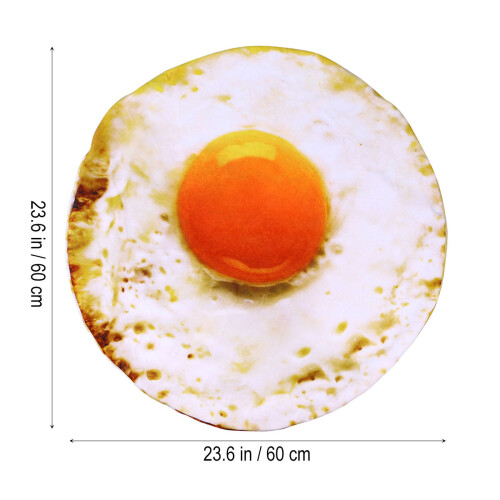 Raindrops Fried Egg Design Pet Blanket Soft Fun For Cat Beds 1