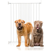 (Blanco, 62.5cm - 106.8cm) Bettacare Barrera de Seguridad Extra Alta para Mascotas con Fijación por Tornillos