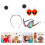 1Set Plastic Feestbril Met Haarband En Oorbellen Decor 10