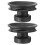 2pcs Black Rubber Suction Handles for Singing Bowls Convenient Tool 10