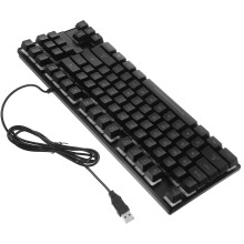 87 Tasten Rgb Beleuchtete Usb Kabelgebundene Tastatur Für Gaming Schwarz