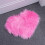 1Pc Soft Pink Heart-Shaped Carpet Plush Imitation Wool Decorative Rug 10