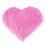 1Pc Soft Pink Heart-Shaped Carpet Plush Imitation Wool Decorative Rug 4