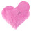 1Pc Soft Pink Heart-Shaped Carpet Plush Imitation Wool Decorative Rug 7