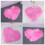 1Pc Soft Pink Heart-Shaped Carpet Plush Imitation Wool Decorative Rug 11