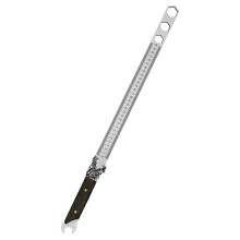 Ergonomic Wood Grip Measurement Device With Integrated Ruler And