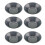 Pack Of 6 Multi Purpose Nonstick Tarts Baking Molds-Black 1