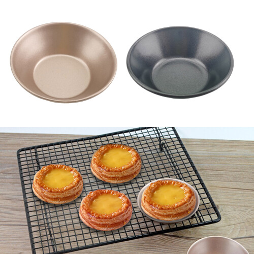 Pack Of 6 Multi Purpose Nonstick Tarts Baking Molds-Black 2