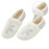 1 pair snowflake print plush warm thick-soled slippers for home 1