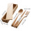 Simple Japanese Wood Cutlery Set Efficient Chopsticks Fork Spoon 3